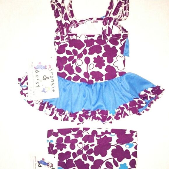 NWT Frankie & Daisy Violet/ Blue Tankini - Picture 7 of 8